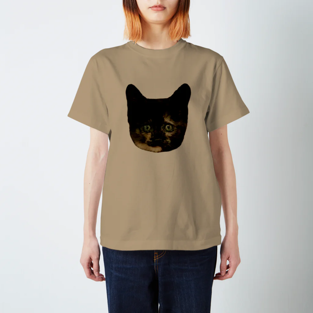 さび猫　サビニャックのお店のさび猫　サビニャック　かおだけ スタンダードTシャツ