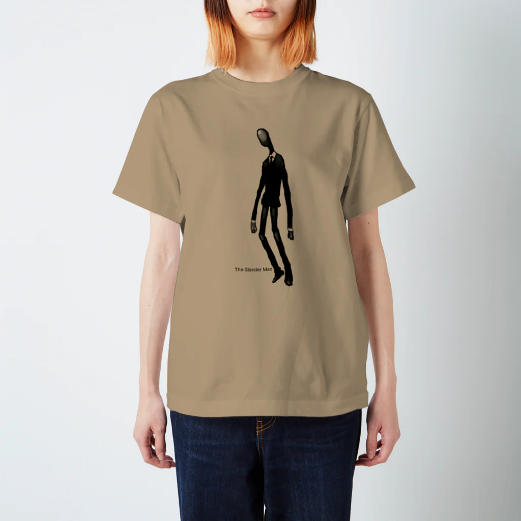 月が輝くこんな夜にのThe Slender Man スタンダードTシャツ