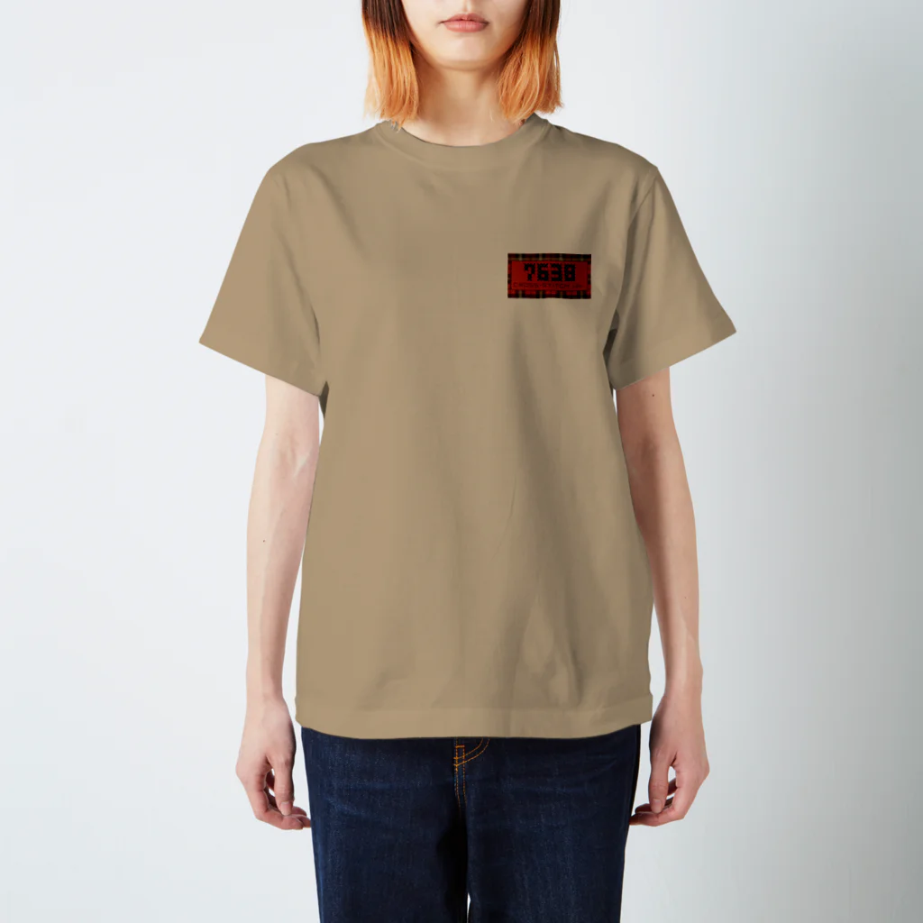 7638の7638ロゴ☆ Regular Fit T-Shirt