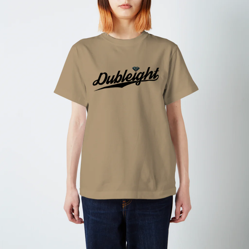  DUBLEIGHT CLOTHINGの" Baseball Logo "Blackロゴ Regular Fit T-Shirt