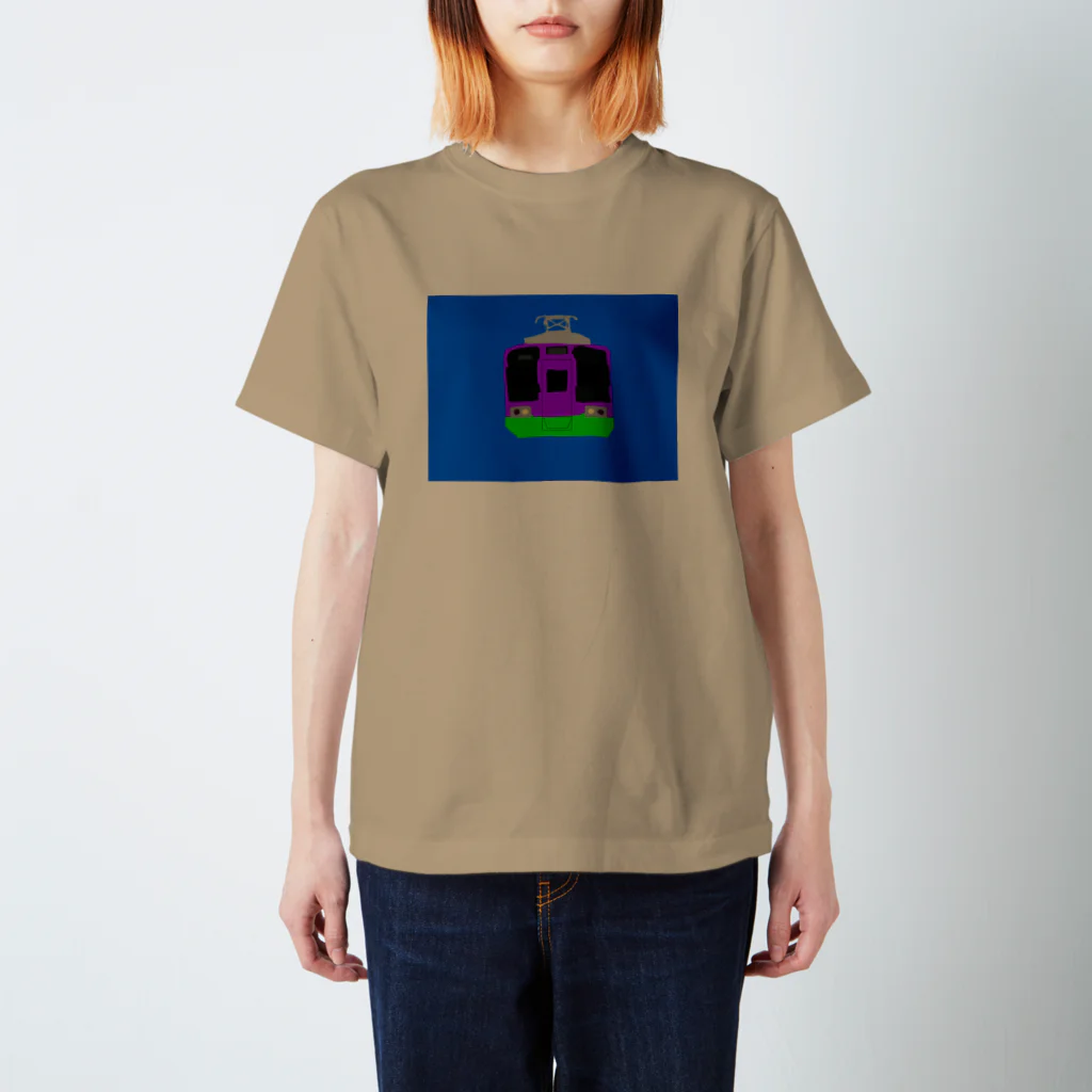 おさるのオシャレ電車　Tシャツ スタンダードTシャツ