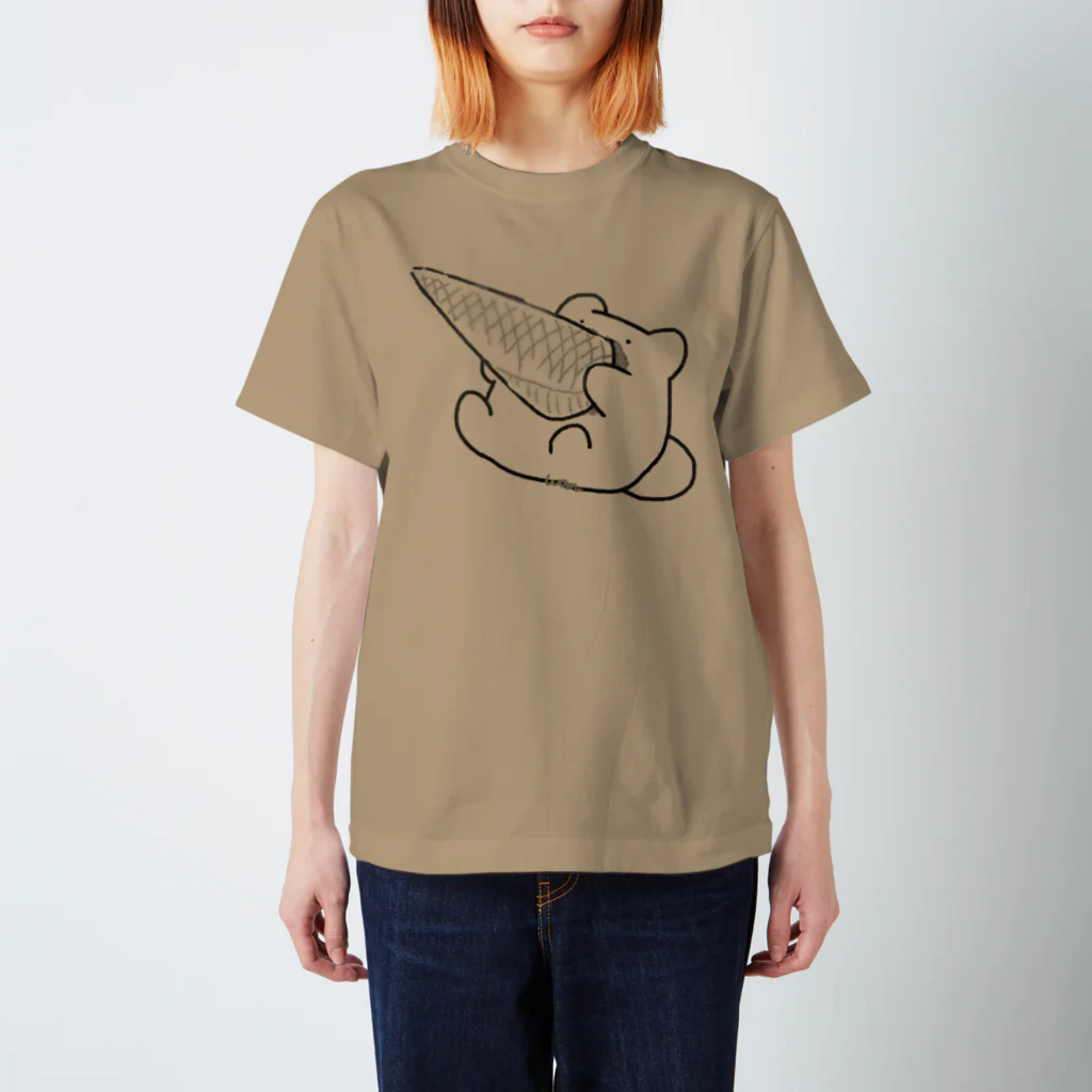 わくわく珍獣パークのBIGアイスまるねすくん スタンダードTシャツ