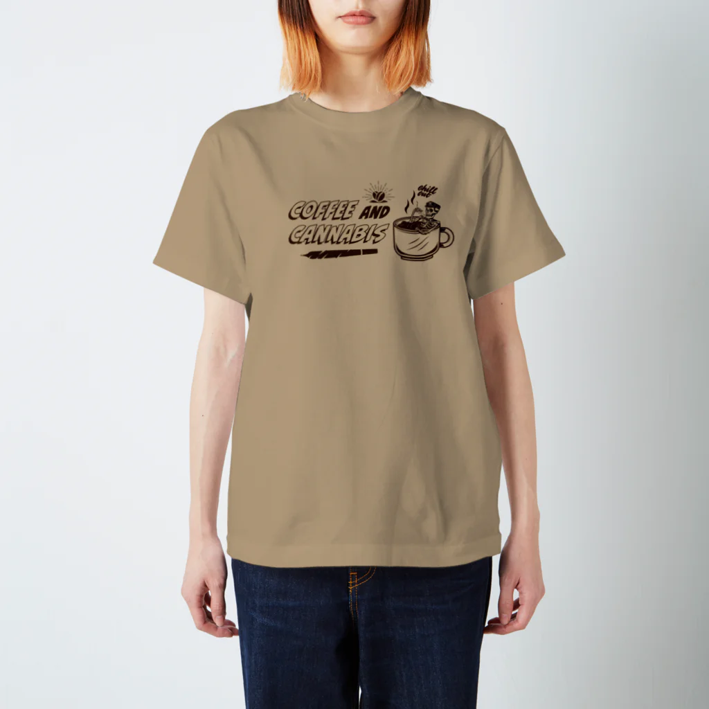 420 MUSIC FACTORYのCoffee＆Cannabis（コーヒーと大麻）　#2 スタンダードTシャツ