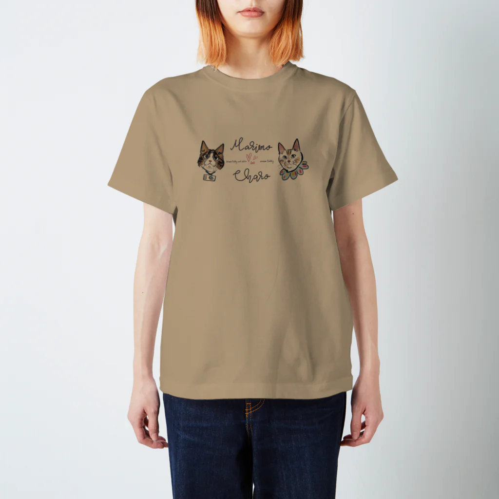 N-huluのまりもandちゃろ スタンダードTシャツ