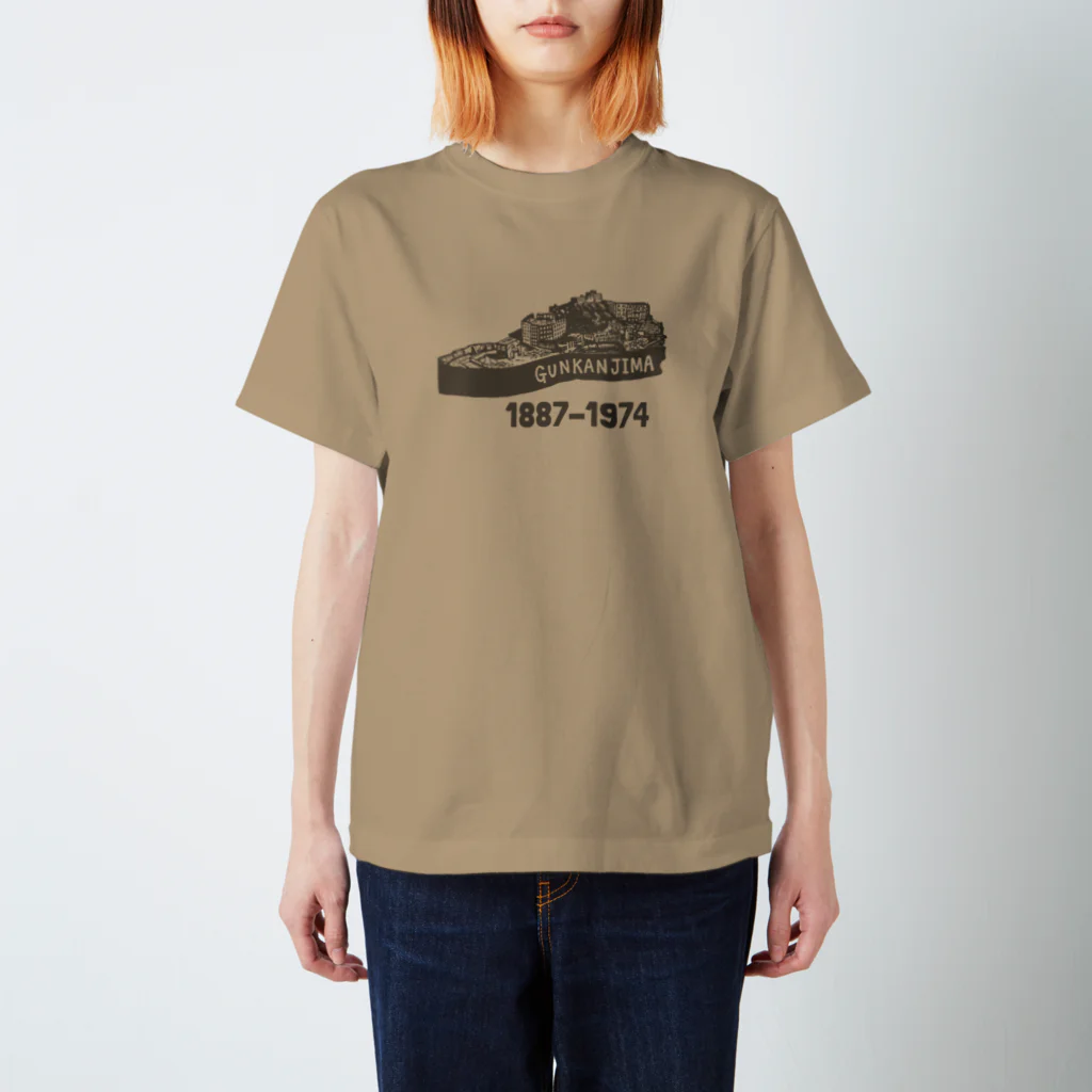 ねこのもるの軍艦島 スタンダードTシャツ