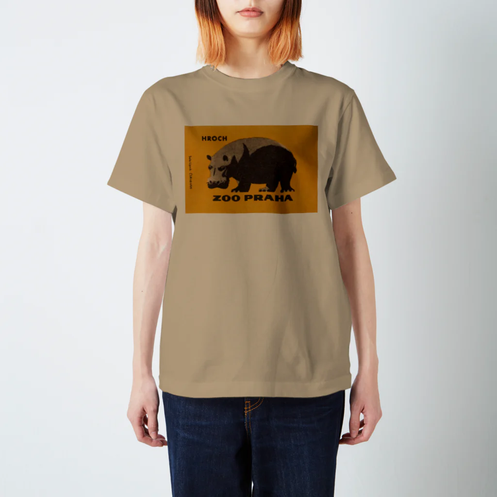 YS VINTAGE WORKSのチェコ　プラハ動物園　ヒッポ（カバ） Regular Fit T-Shirt