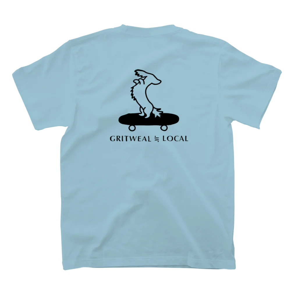 GRITWEAL ≒ LOCALの【ブランド立ち上げ記念SALE】GRITWEAL Logo ライトブルー スタンダードTシャツの裏面