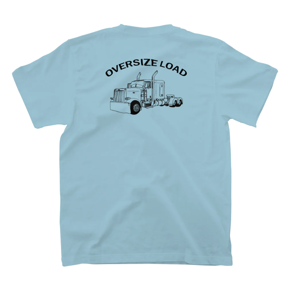 Lucky DogのOVERSIZE LOAD トレーラー　コンボイ Regular Fit T-Shirtの裏面