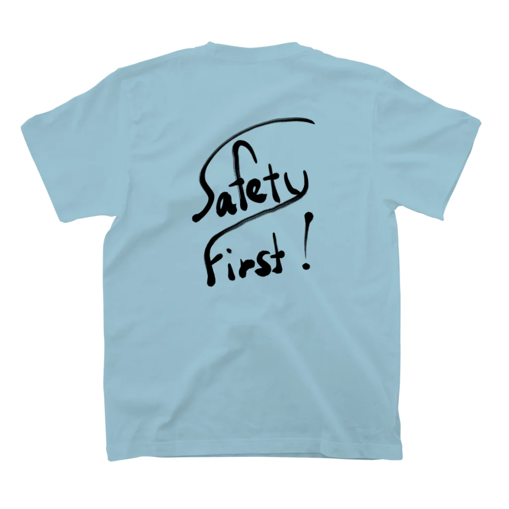 サンクロスリバーのSafety First（安全第一） スタンダードTシャツの裏面