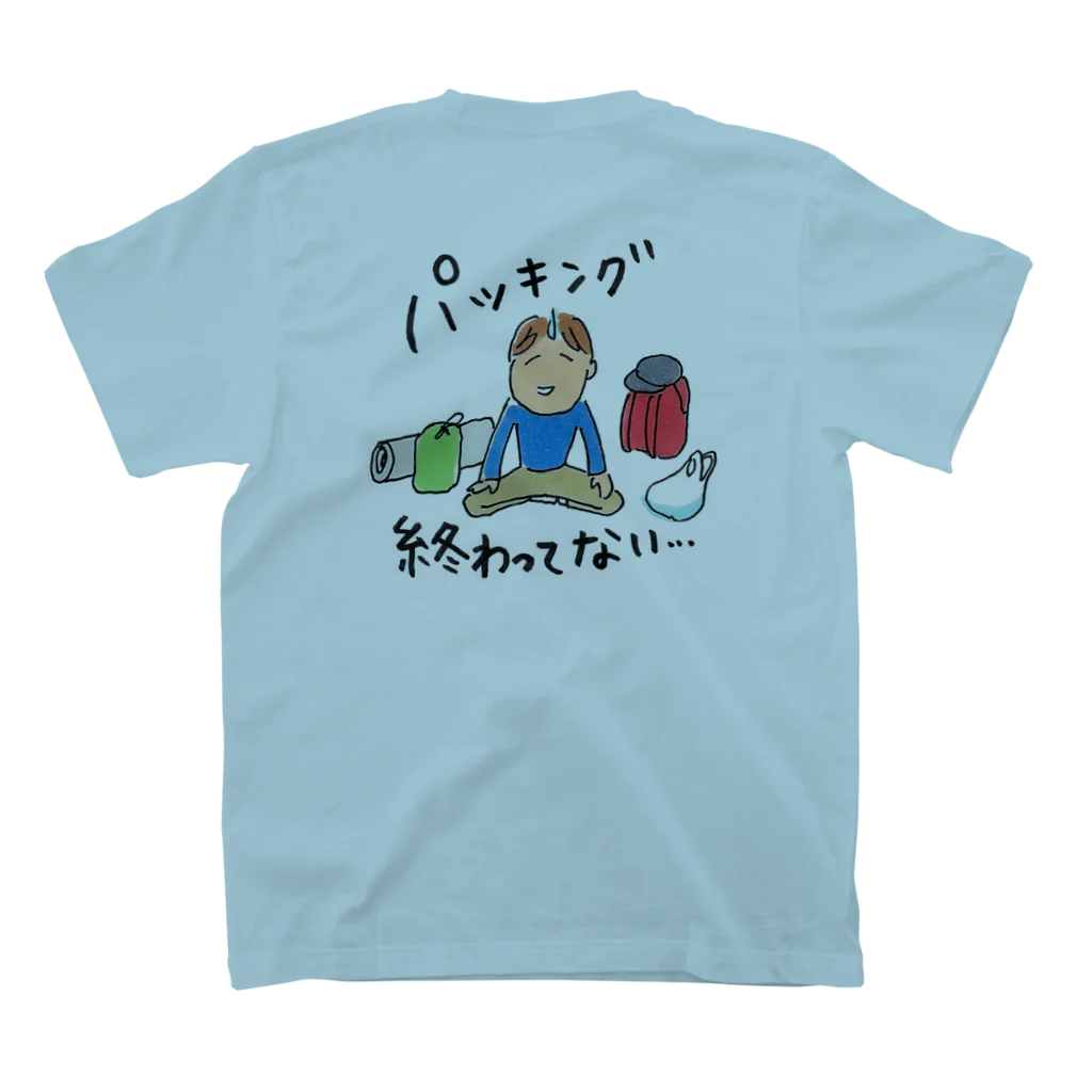 コタローさんのパッキング終わってない Regular Fit T-Shirtの裏面