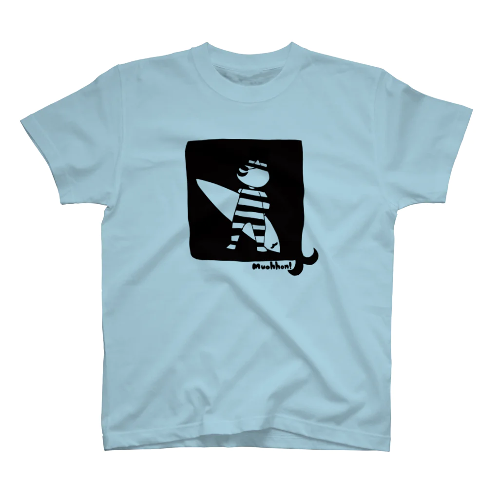 nyakamoのSurfing gentleman cat- 2018 summer - スタンダードTシャツ