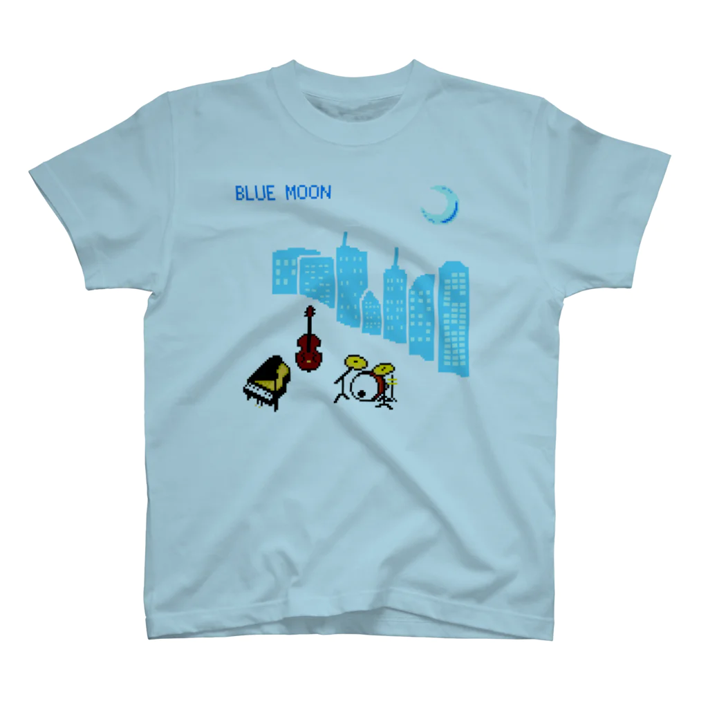 佐々木憲　ピアノ・アコーディオン・レトロゲーム実況のBLUE MOON Regular Fit T-Shirt