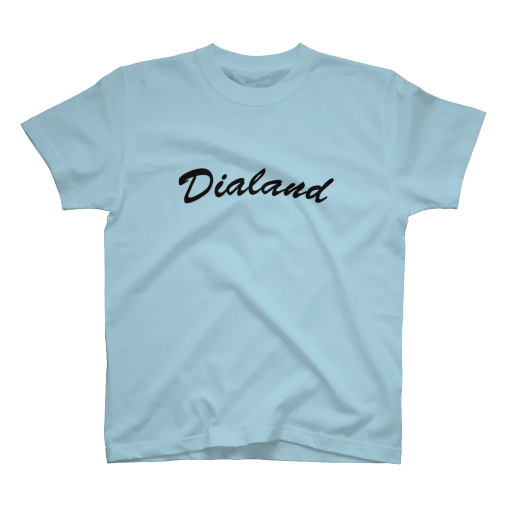 DIALAND LOVERSのTEAM DIALAND BLACK Regular Fit T-Shirt