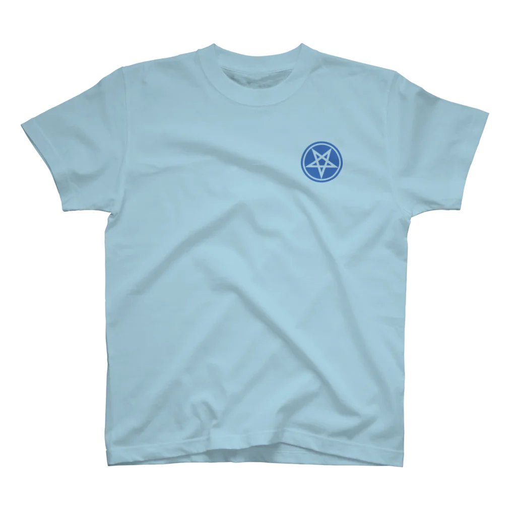 Black Seed デザインのペンタグラム（青） スタンダードTシャツ