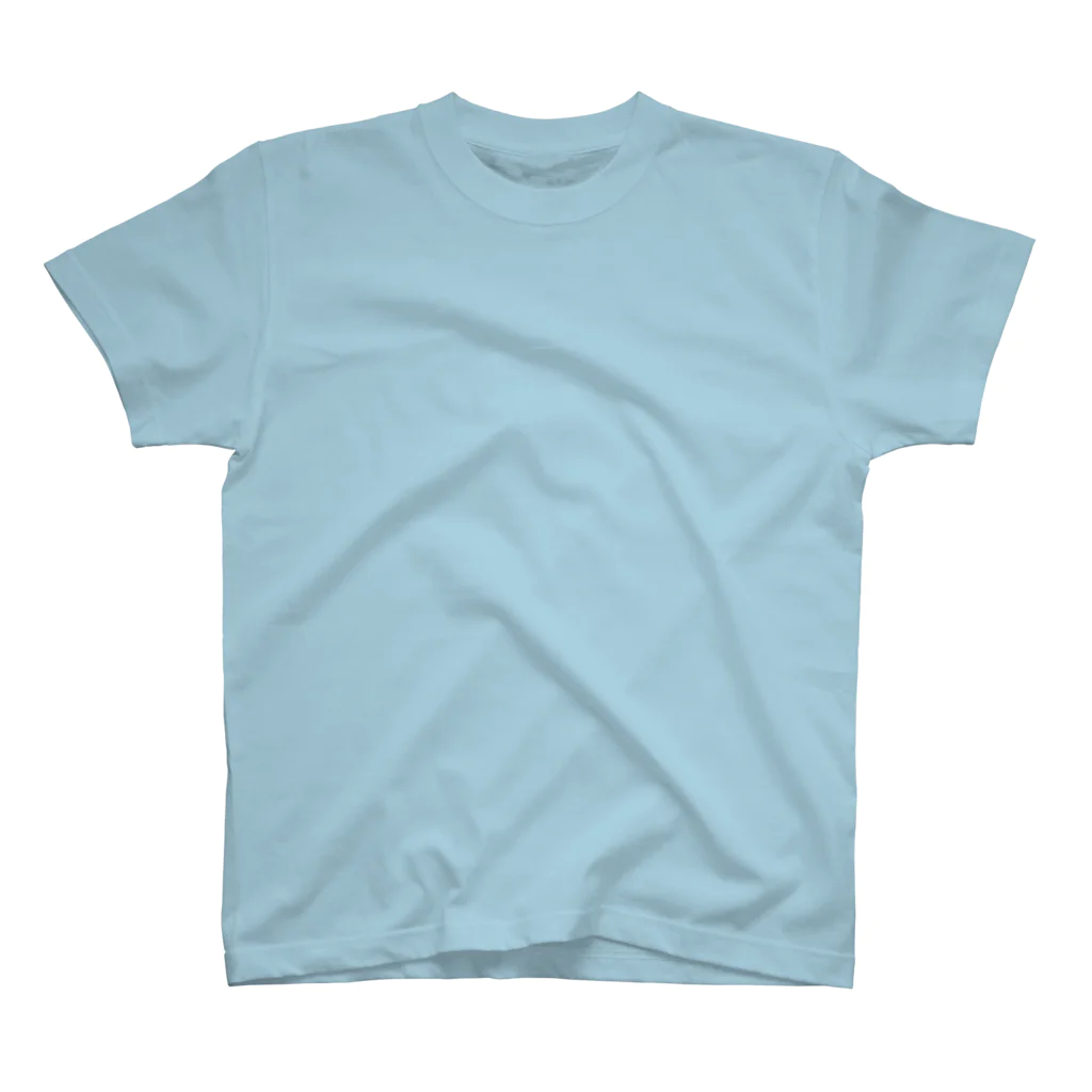 BEERUS ROLLCAKEのTHE BEERUS FACE  ブルー Regular Fit T-Shirt