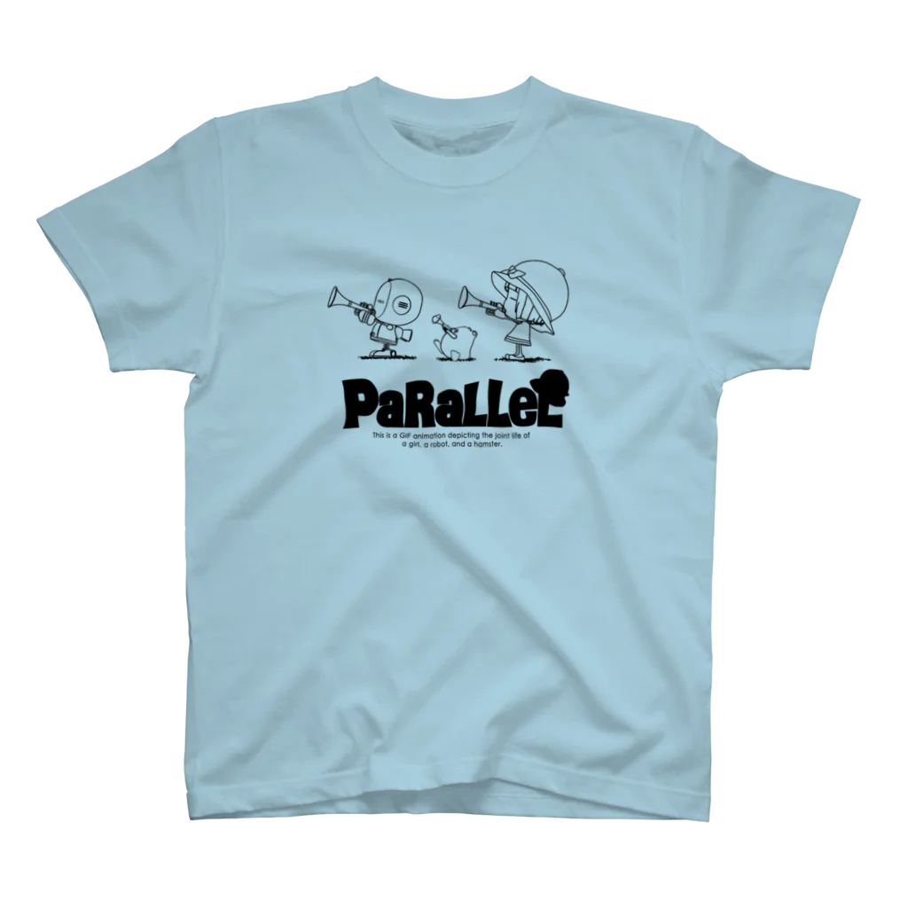 PaRaLLeL shopのパラレル トランペットver.（ライン：ブラック） Regular Fit T-Shirt