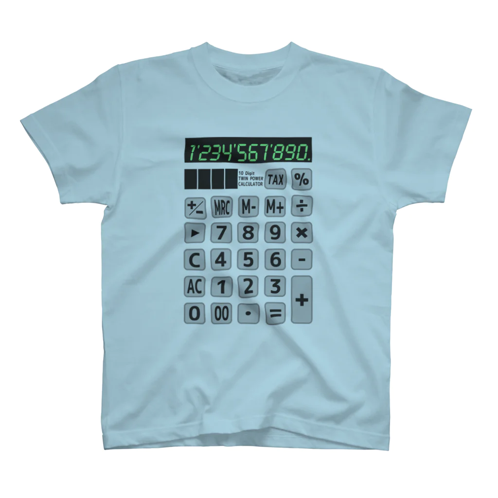 Achiとハトとみんなの店の電卓 Calculator スタンダードTシャツ