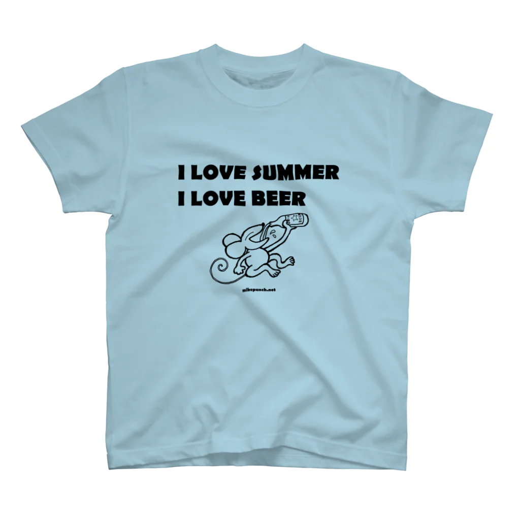 mikepunchのI LOVE SUMMER, I LOVE BEER スタンダードTシャツ