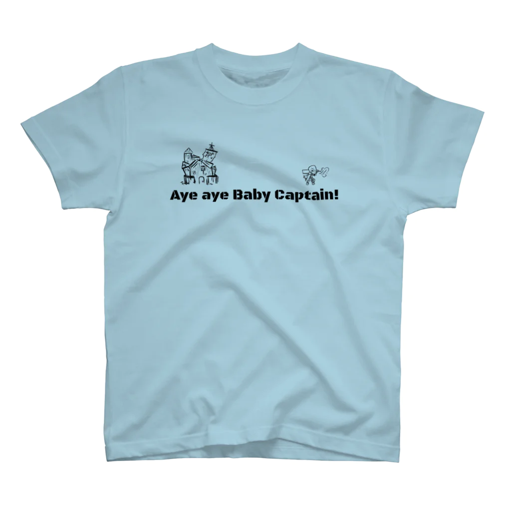 ☠️Captain's BASE☠️の☠️Aye aye Baby Captain☠️両面プリント スタンダードTシャツ