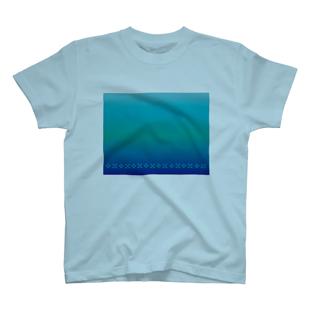 ハロー! オキナワの空と海の青　ミンサー　[Hello!Okinawa] スタンダードTシャツ