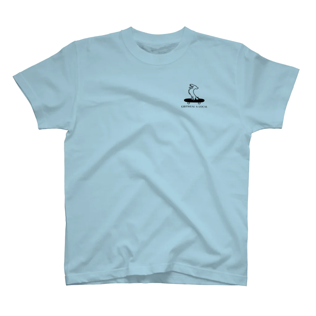 GRITWEAL ≒ LOCALの【ブランド立ち上げ記念SALE】GRITWEAL Logo ライトブルー スタンダードTシャツ
