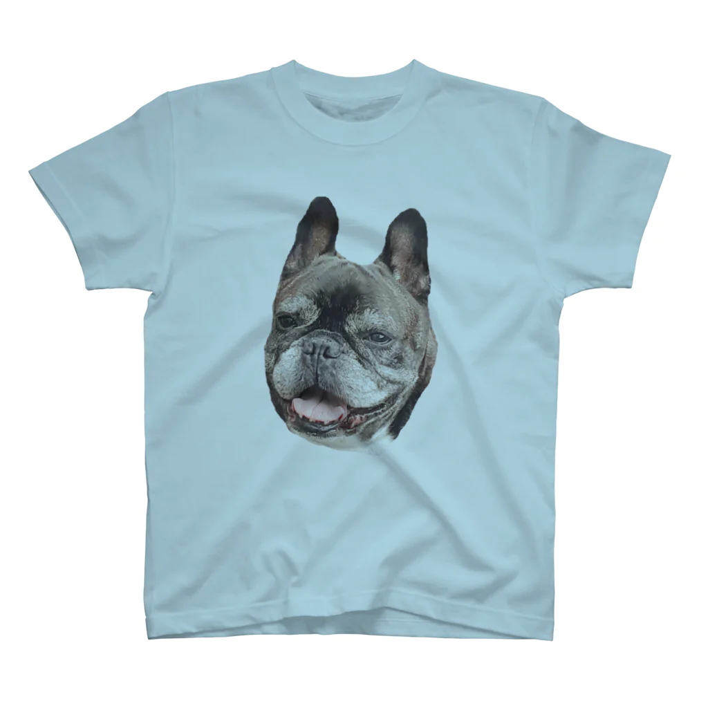 愛犬のドッグフード代を稼ぐTシャツ屋さんのにっこり犬マメ(リアル) Regular Fit T-Shirt