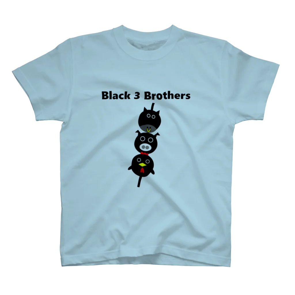 chesto【KAGOSHIMA】のBlack 3 Brothers Regular Fit T-Shirt