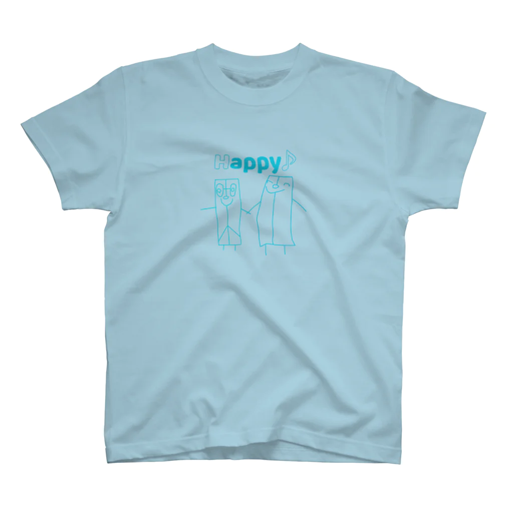 Bloom Blue(さっくんのお絵描き)のH-appyくん スタンダードTシャツ