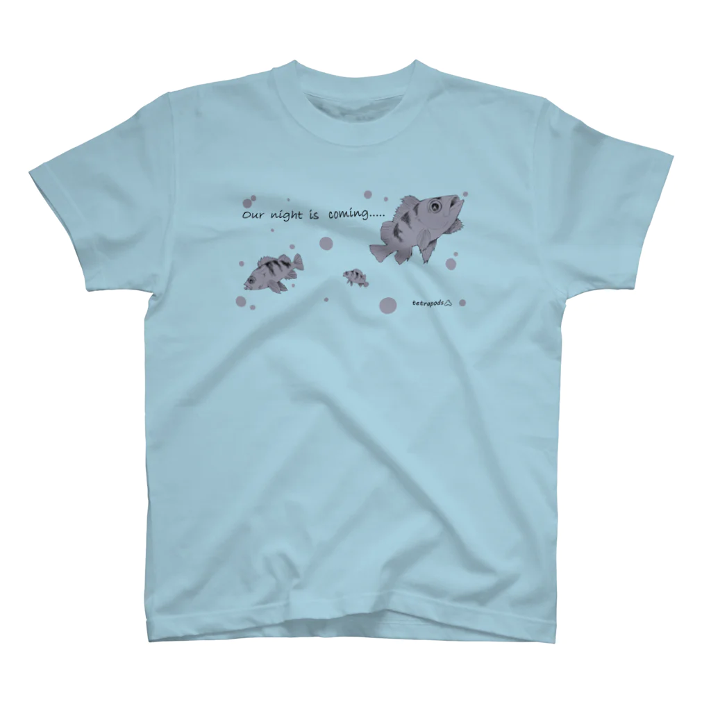 tetrapod'sのOur night  is  coming スタンダードTシャツ