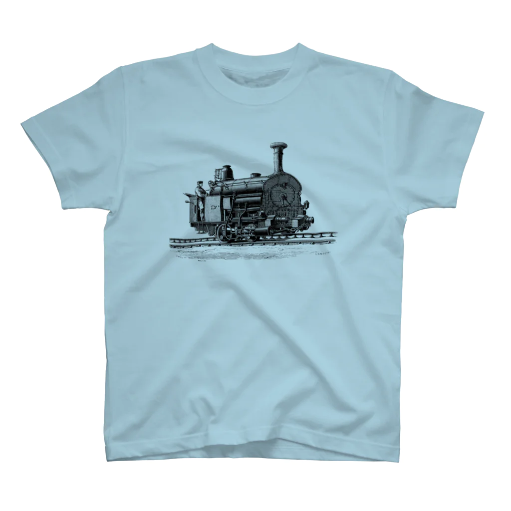 古書　天牛書店の汽車＜アンティーク・プリント＞ Regular Fit T-Shirt
