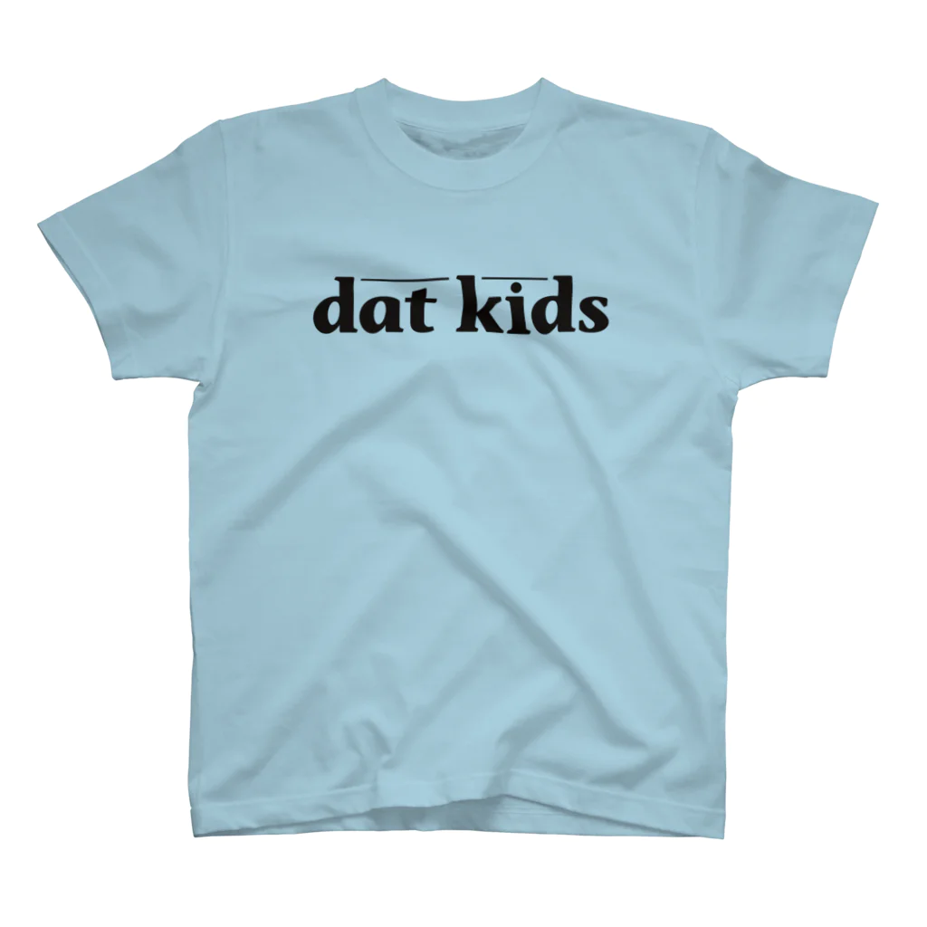 dat kidsの黒ロゴのみ スタンダードTシャツ