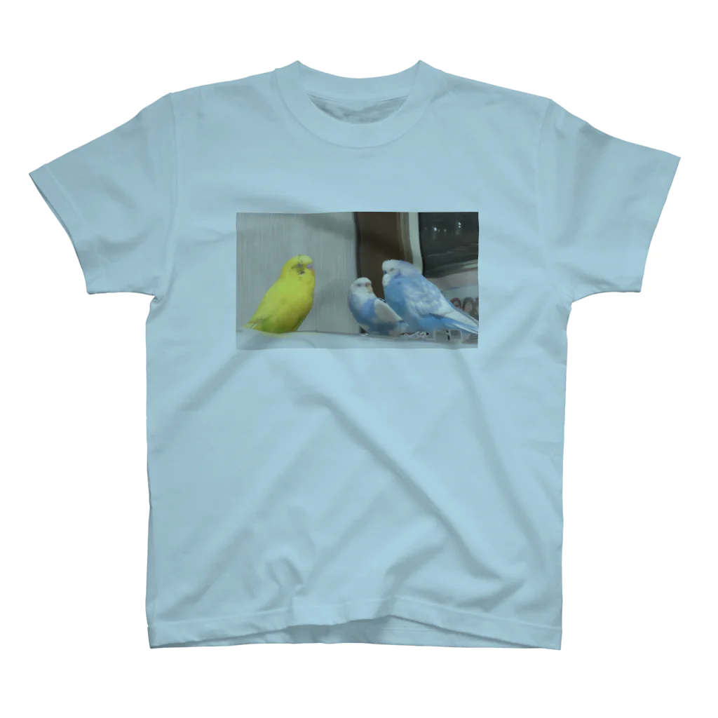 らいくぶるーのインコ スタンダードTシャツ