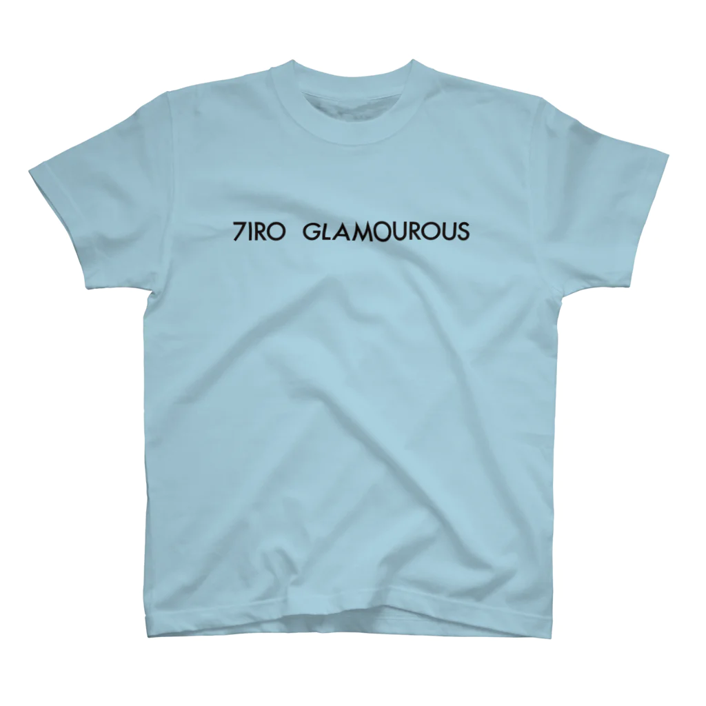 7IRO GLAMOUROUSの※ノエルあり黒文字 7IRO GLAMOUROUSシンプルロゴ  Regular Fit T-Shirt