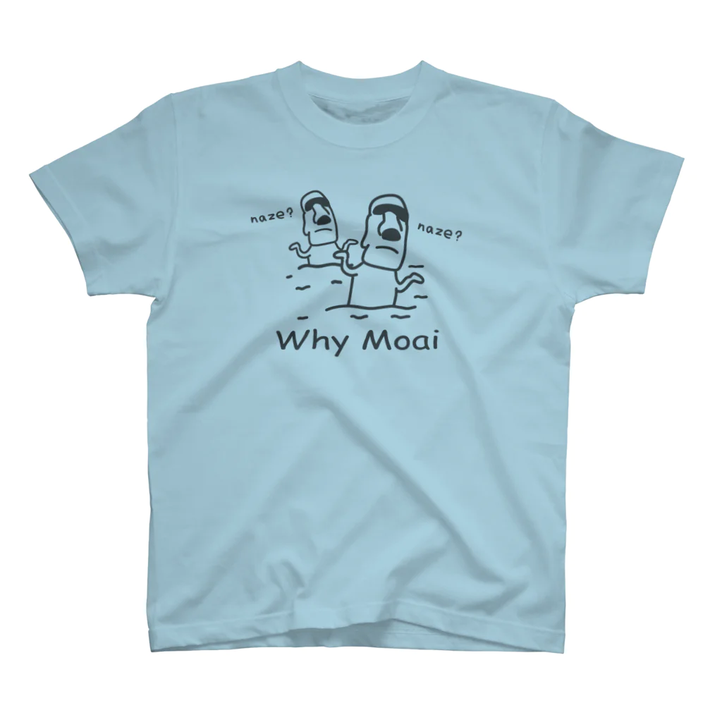 Rabbithumanaspetsの#Why Moai スタンダードTシャツ