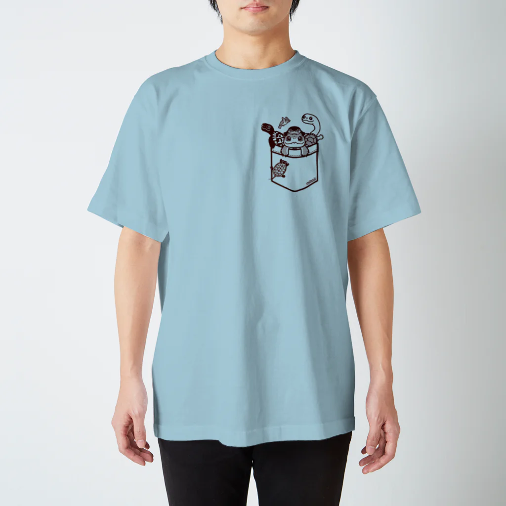 みのじのポッケにカメ Regular Fit T-Shirt