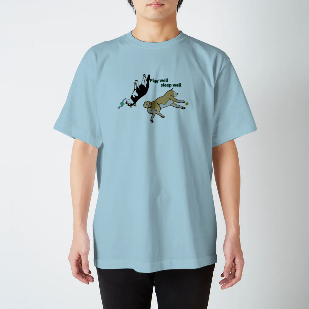 ゆんたく。のおやすみ柴犬 Regular Fit T-Shirt