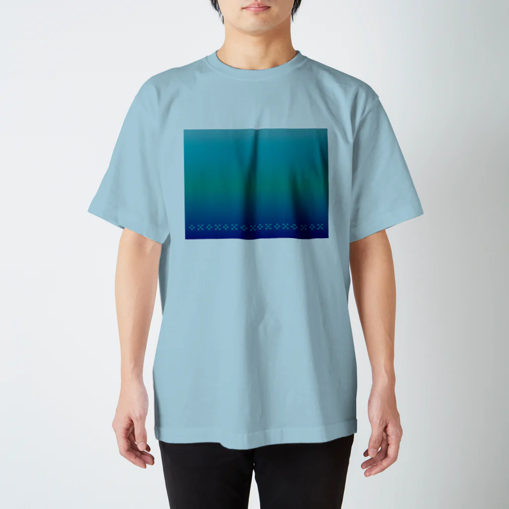 ハロー! オキナワの空と海の青　ミンサー　[Hello!Okinawa] Regular Fit T-Shirt