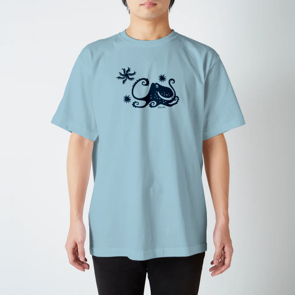 oba:obaの蒼い蛸 Regular Fit T-Shirt