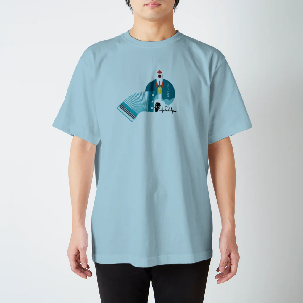 ロケット姉妹舍のロケット姉妹 ブルーアコ スタンダードTシャツ