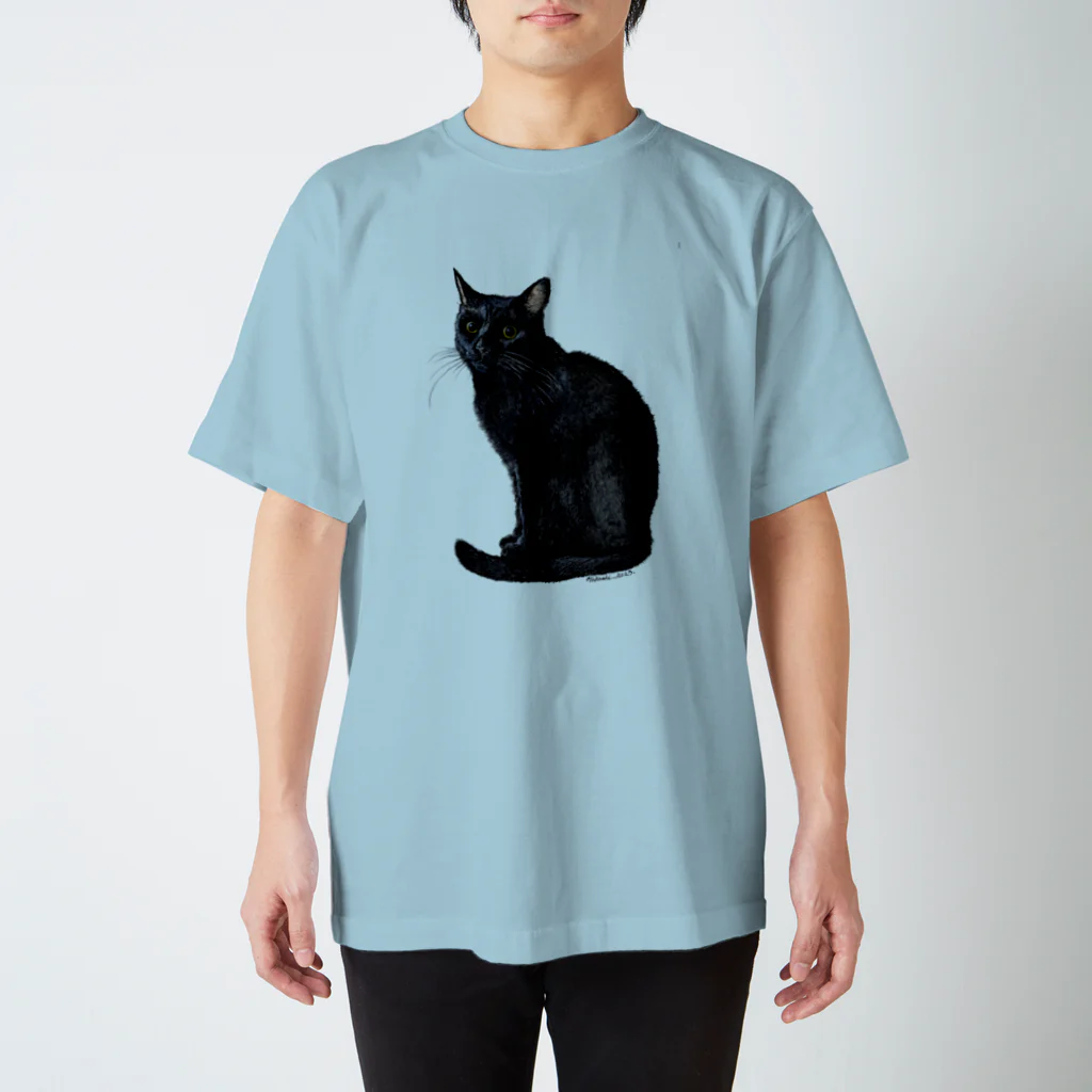 小田隆の黒猫1 スタンダードTシャツ