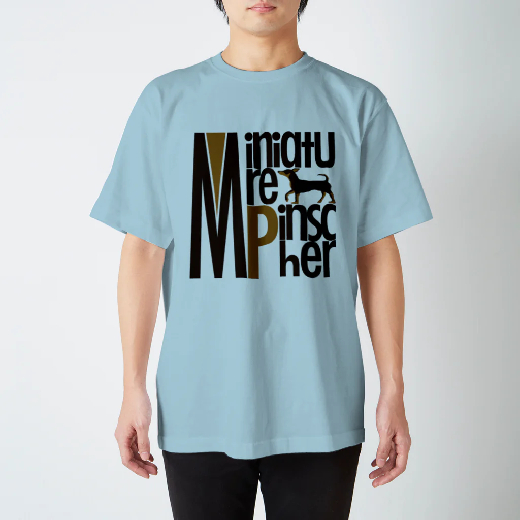 ミニピン クラブ minipin clubのミニチュアピンシャー ミニピン Miniature Pinscher minipin ロゴバージョン Regular Fit T-Shirt