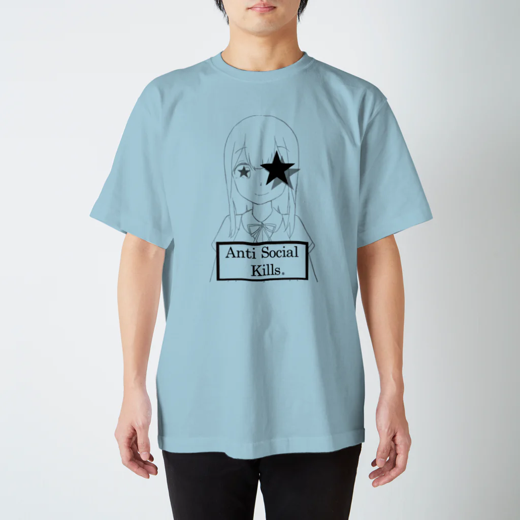 social-hateのA.S.K.コワモエ スタンダードTシャツ