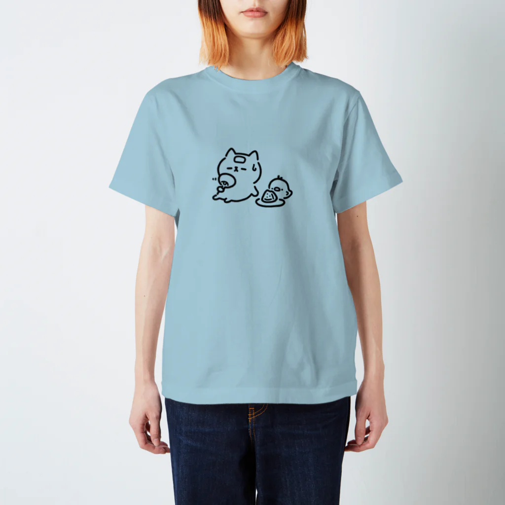 たおずんのイラストの猫とヒヨコの夏。 Regular Fit T-Shirt