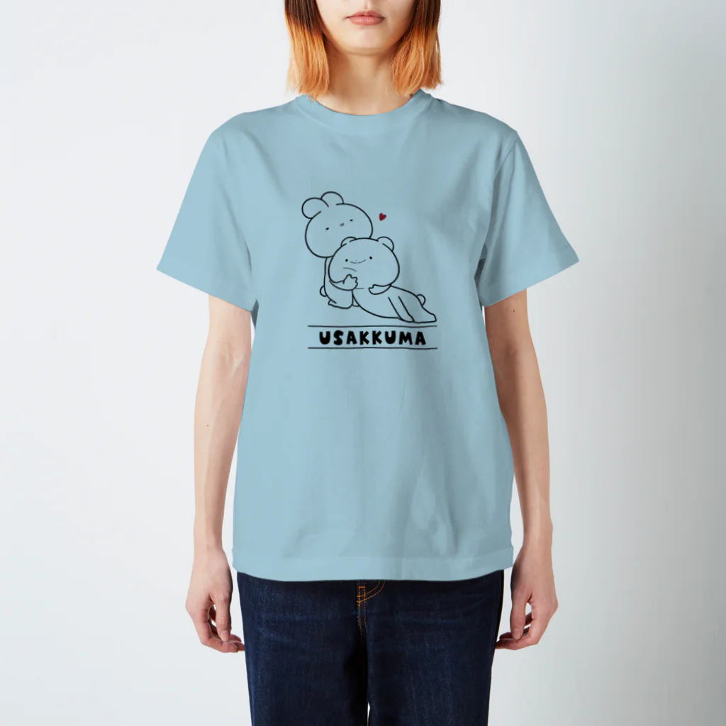ゆる×ラブ♡うさっくまSHOP(usakkuma-Shop)のぎゅーっ スタンダードTシャツ