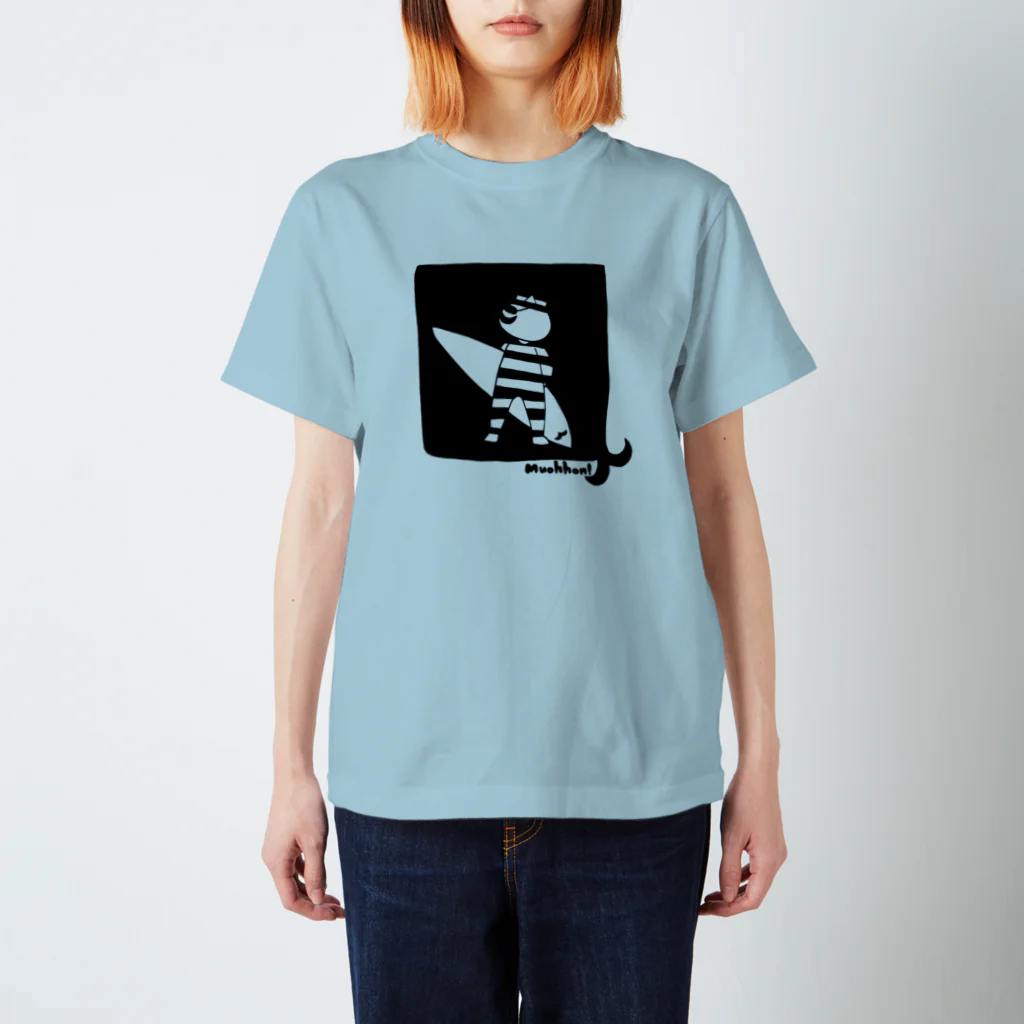 nyakamoのSurfing gentleman cat- 2018 summer - スタンダードTシャツ