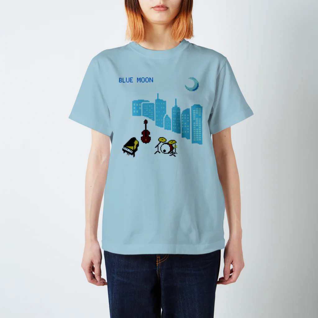 佐々木憲　ピアノ・アコーディオン・レトロゲーム実況のBLUE MOON Regular Fit T-Shirt