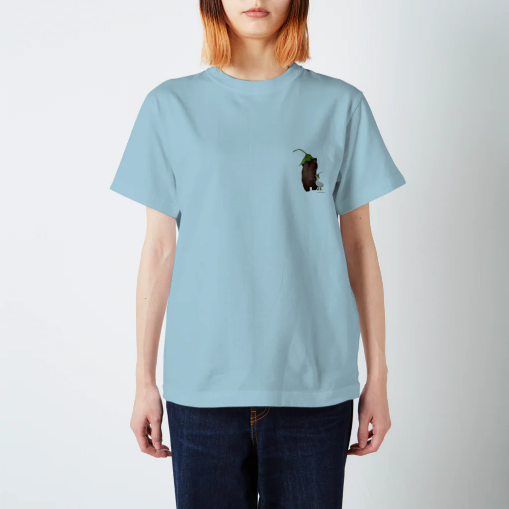 paddlebrandのくまとあひる Regular Fit T-Shirt