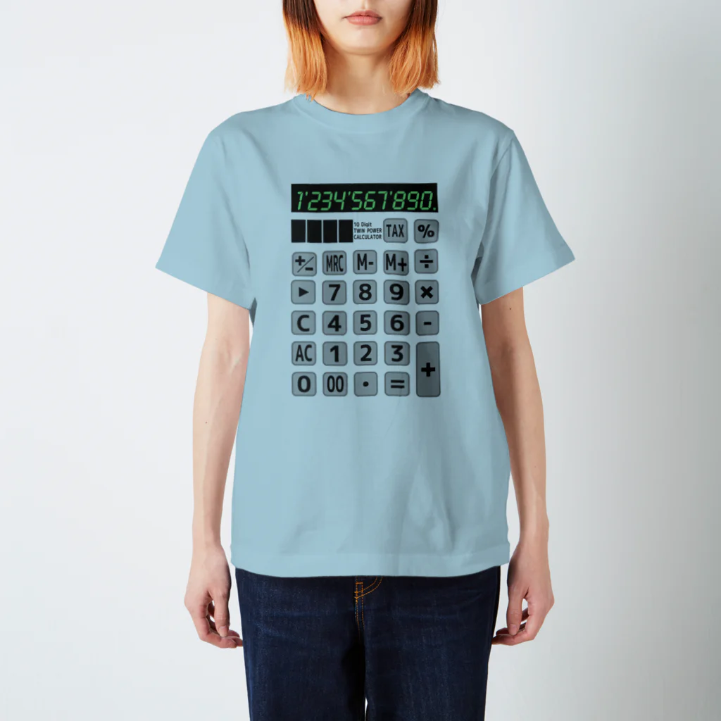 Achiとハトとみんなの店の電卓 Calculator スタンダードTシャツ