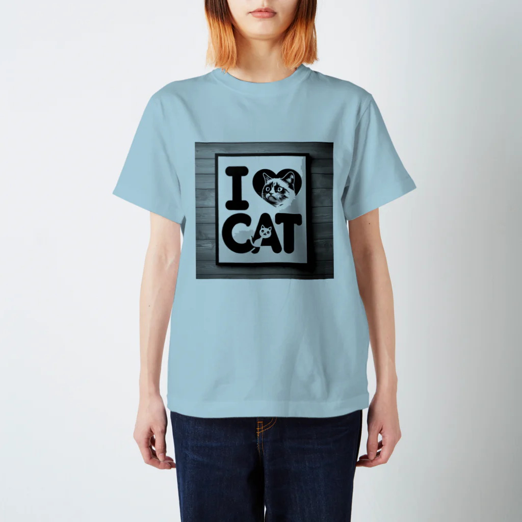 ktlineのI lOVE CAT! スタンダードTシャツ