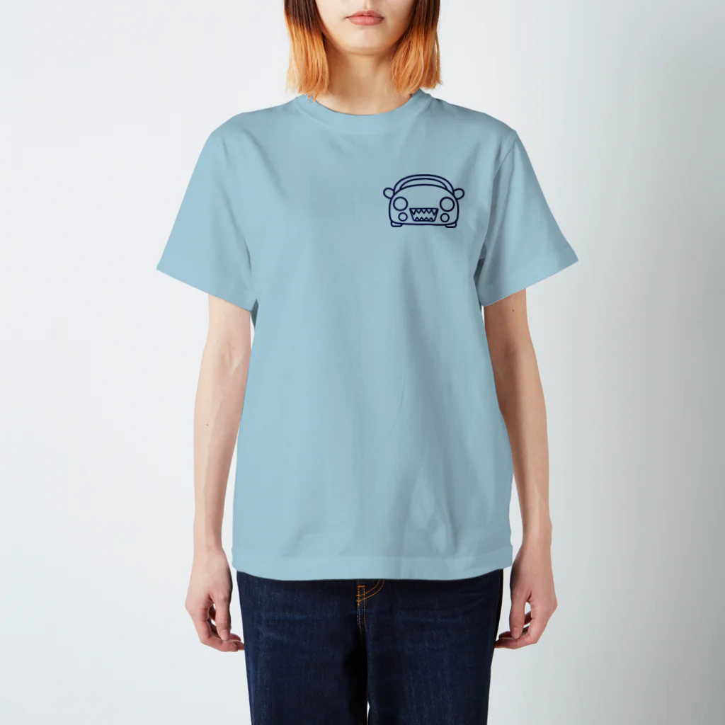 じぇにふぁくとりーの大福みたいなサメ（紺） Regular Fit T-Shirt